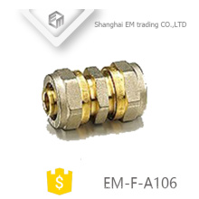 EM-F-A106 Conexões de encaixe de união de bronze de conector de compressão reta igual